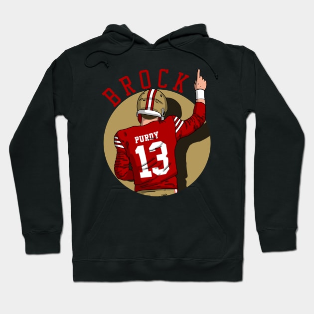 Brock Purdy Comic Style Art Hoodie by Luna Illustration